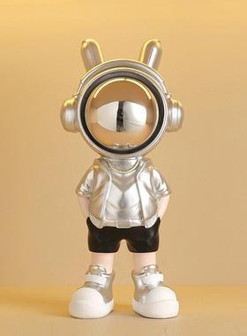 网红卡通潮玩公仔宇航员装饰摆件