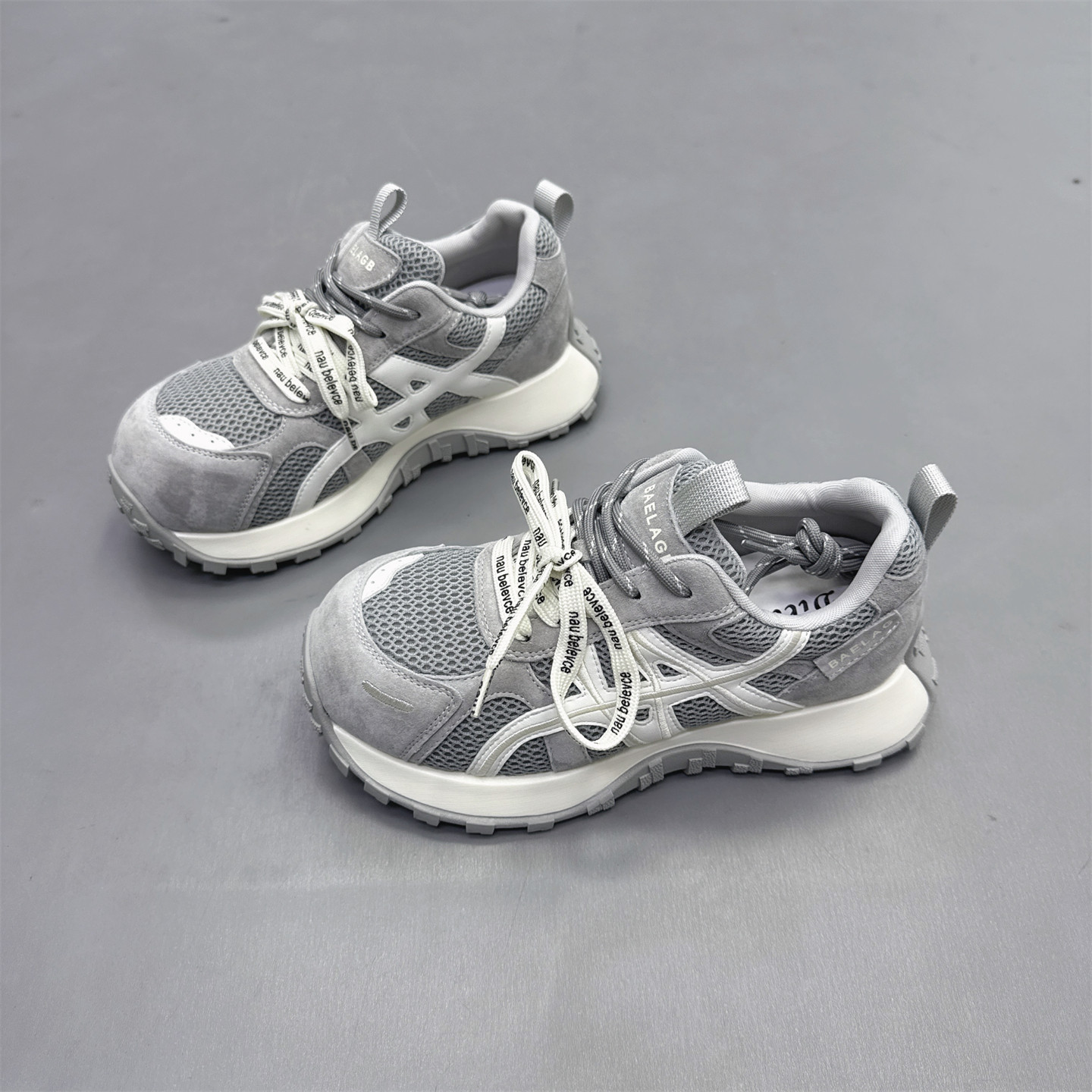 真皮女鞋2025秋冬新款厚底拼色老爹鞋圆头系带德训鞋小蛮腰阿甘鞋,女鞋,老爹鞋,淘宝优惠券,粉丝福利购,淘宝优惠卷