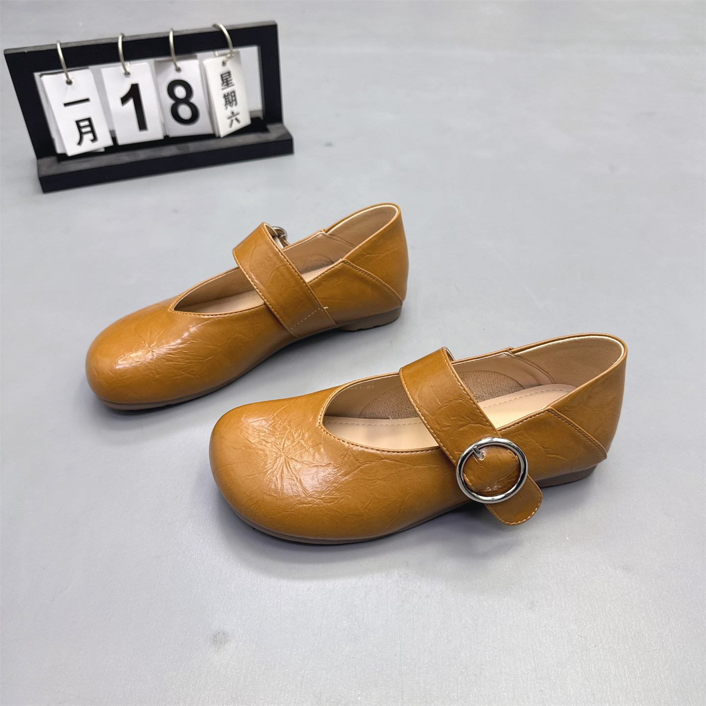 真皮女鞋法式软底两穿玛丽珍鞋2026春款浅口小香风单鞋银色小皮鞋,女鞋,玛丽珍鞋,淘宝优惠券,粉丝福利购,淘宝优惠卷
