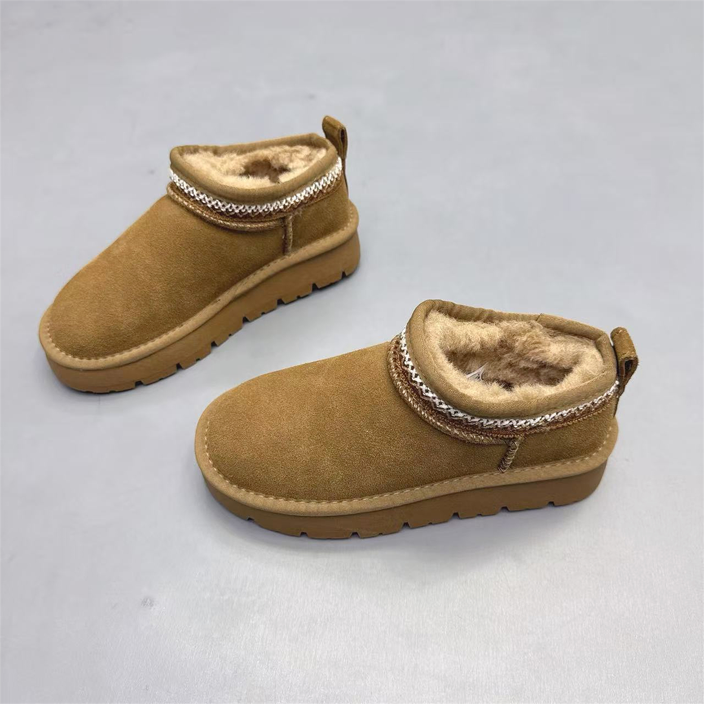 真皮女鞋牛皮加绒加厚保暖雪地靴