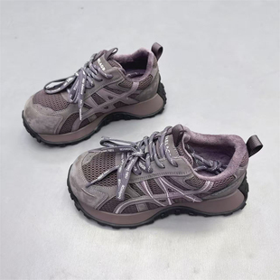 休闲小蛮腰阿甘鞋 2025秋冬款 网纱运动跑步鞋 真皮显脚小厚底老爹鞋