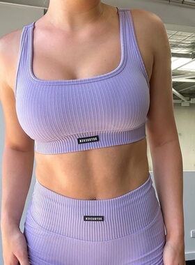 DYE Ribbed早春健身蜜桃提臀高腰高弹紧身瑜伽外穿多巴胺三分裤