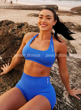 DFYNE健身裤新色impact蜜桃显臀提臀中高腰紧身收腹三分健身裤女