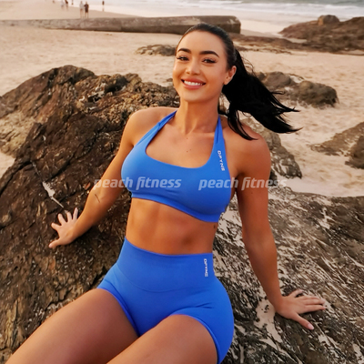 DFYNE健身裤新色impact蜜桃显臀提臀中高腰紧身收腹三分健身裤女
