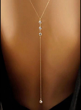 现货胸链身体链欧美纯欲风立体后背链高级感轻奢时尚气质网红配饰