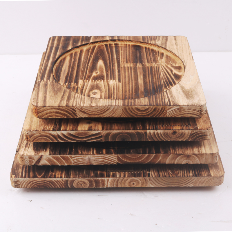 隔热石碗烤盘炭烧商用木板垫