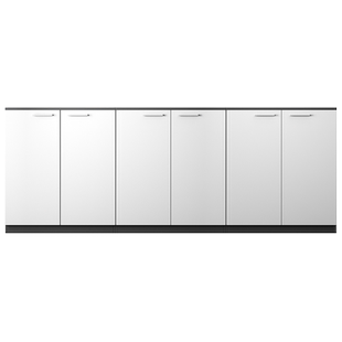 办公室隔断柜黑白色矮柜木质简约长条柜收纳柜储物柜边柜打印机柜