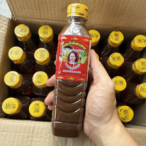 泰国MAEBOONLAM梅文兰鱼酱发酵臭鱼酱鱼汁青木瓜沙拉调料酱400g