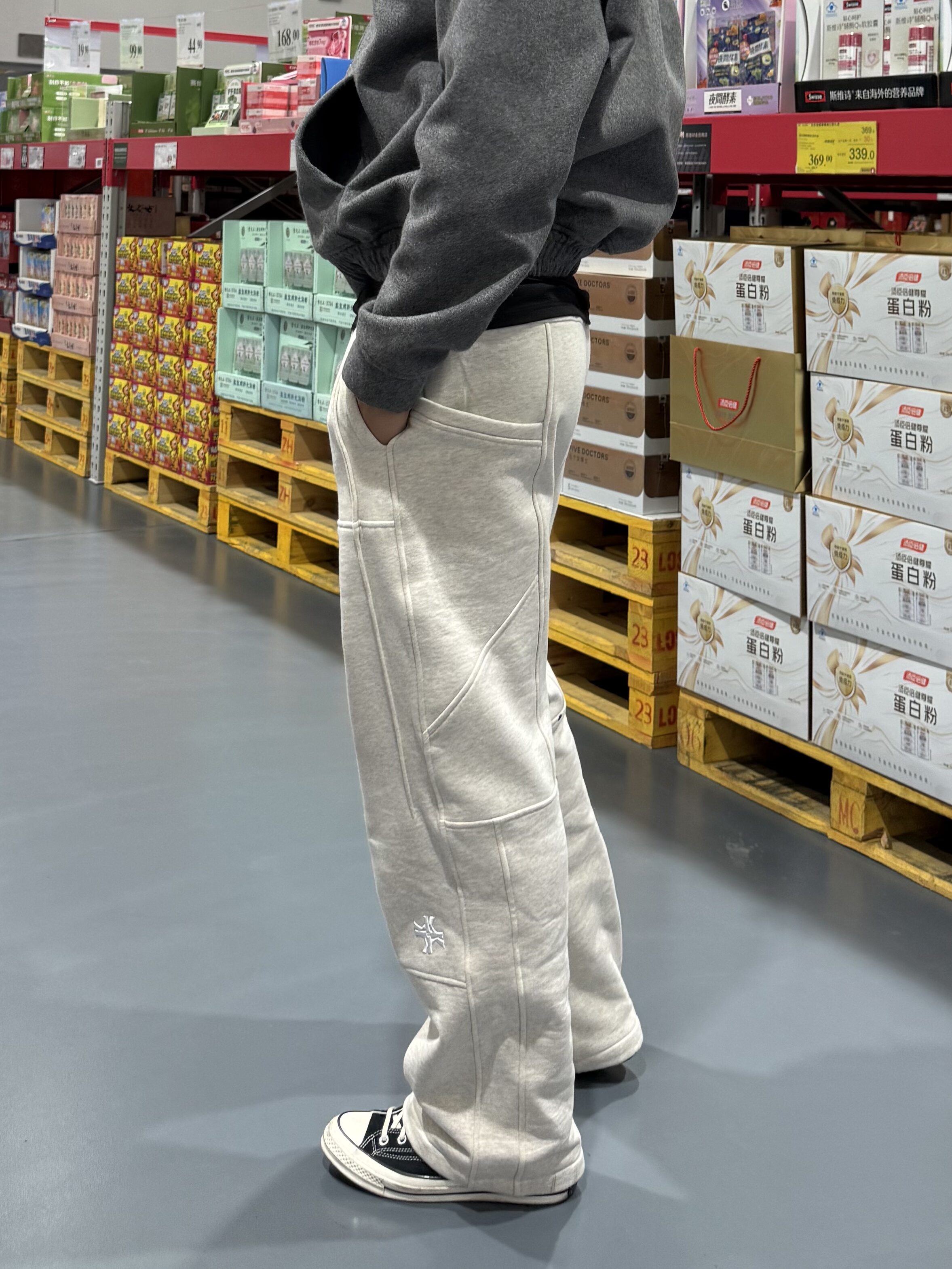 【卡秋山】赤羽伐木卫裤秋冬加绒美式休闲运动宽松保暖直筒长裤