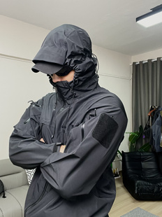 gen2冲锋衣户外全压胶战术硬壳冲锋衣 飞鸟军鸟leaf 卡秋山