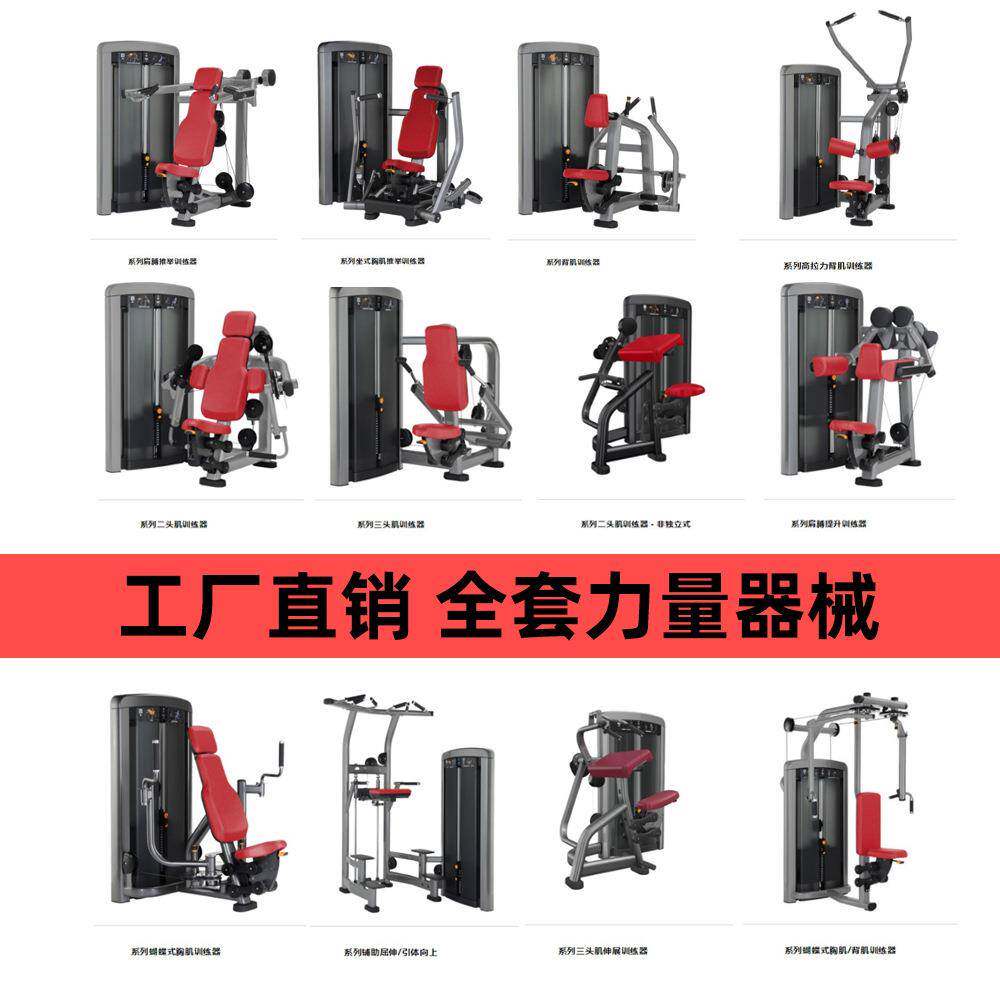 健身器材健身房专用器械全套商用蝴蝶机扩胸高低拉背力量训练器材