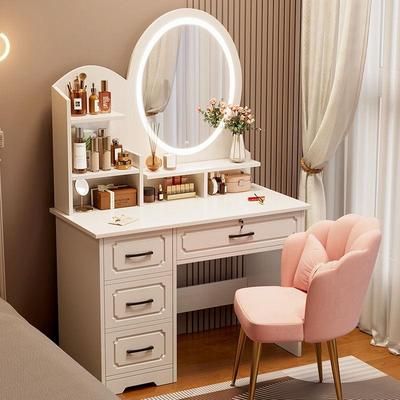 卧室梳妆台简约现代主卧化妆桌2025新款轻奢化妆台镜收纳柜化妆柜
