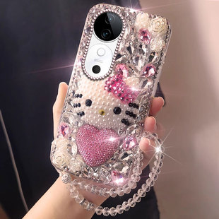 S7e小众X200卡通 2025年X100S保护套Y300外壳Y200新品 高端满钻镶钻适用vivoS19手机壳女款 X200mini透明S17