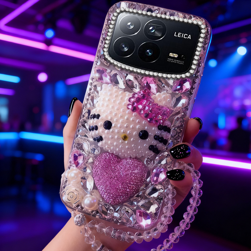 高端奢华镶钻手机壳，不掉钻，不发黄