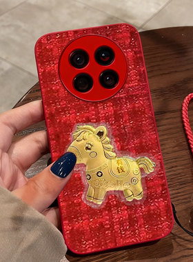 新年马上有钱适用荣耀Magic7手机壳秋冬3结婚X30i红色X30Max小香风9X春节9X防摔x60pro布艺X70i喜庆6pro名媛