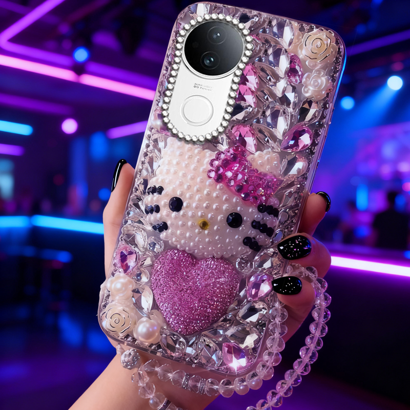 高端奢华镶钻手机壳，不掉钻，不发黄