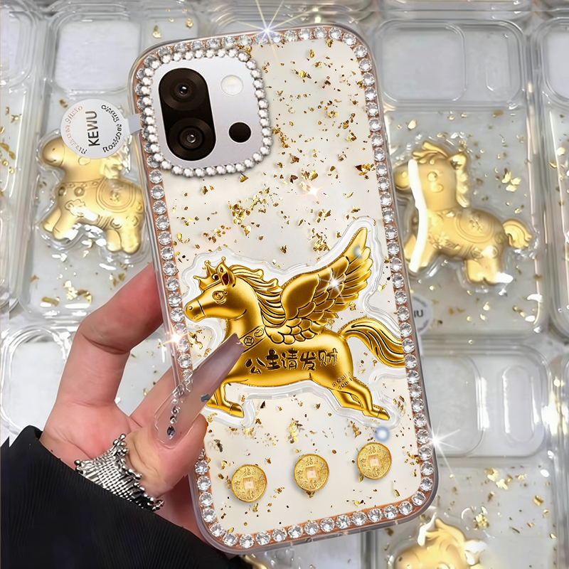 2026马年新款金箔，高端镶钻，仙女必备