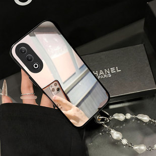 化妆镜镜面适用OPPOK12手机壳高级感K10/2026年K11x保护套K13Turbo马年K12x网红K10新品k5防摔K13Turbo带镜子