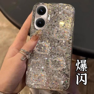 镀银直边爆闪适用Redmi红米Turbo4Pro手机壳保护套9 5G高级感k30全包13 防摔13C新款12+外壳14C女款k40