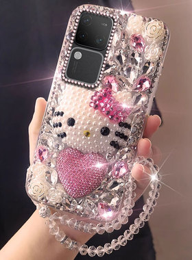 高端满钻镶钻适用vivoS18手机壳/2025年VIVOS9防摔XFold卡通S18e全包Z6硬壳XFold3网红S7e透明y76s女款Z6x