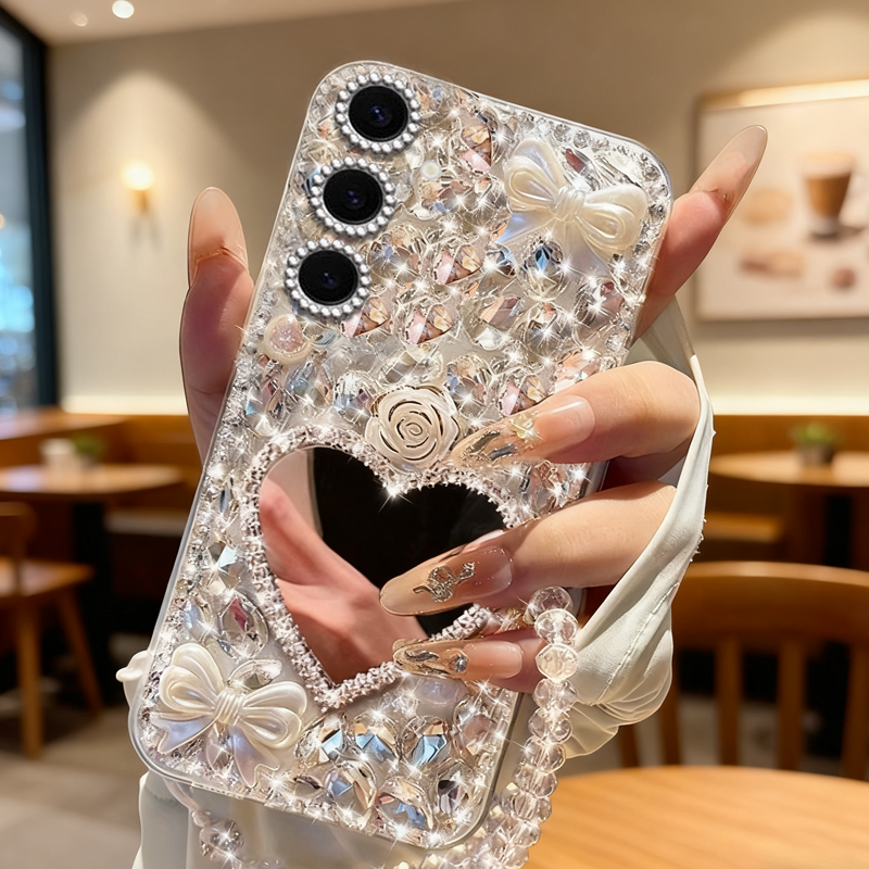 高端奢华镶钻手机壳，不掉钻，不发黄