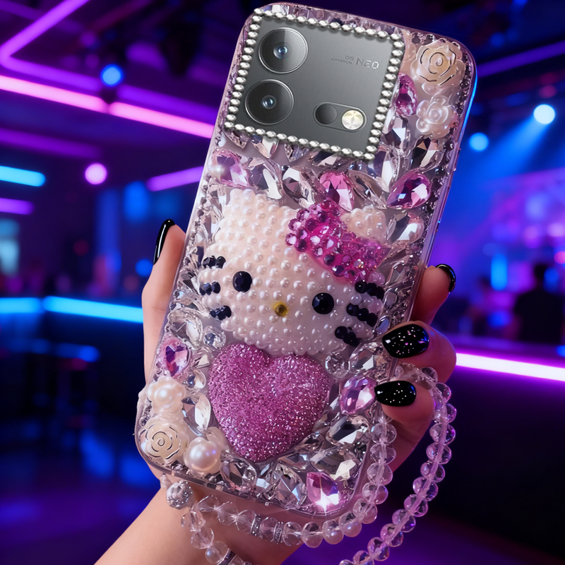 高端奢华镶钻手机壳，不掉钻，不发黄