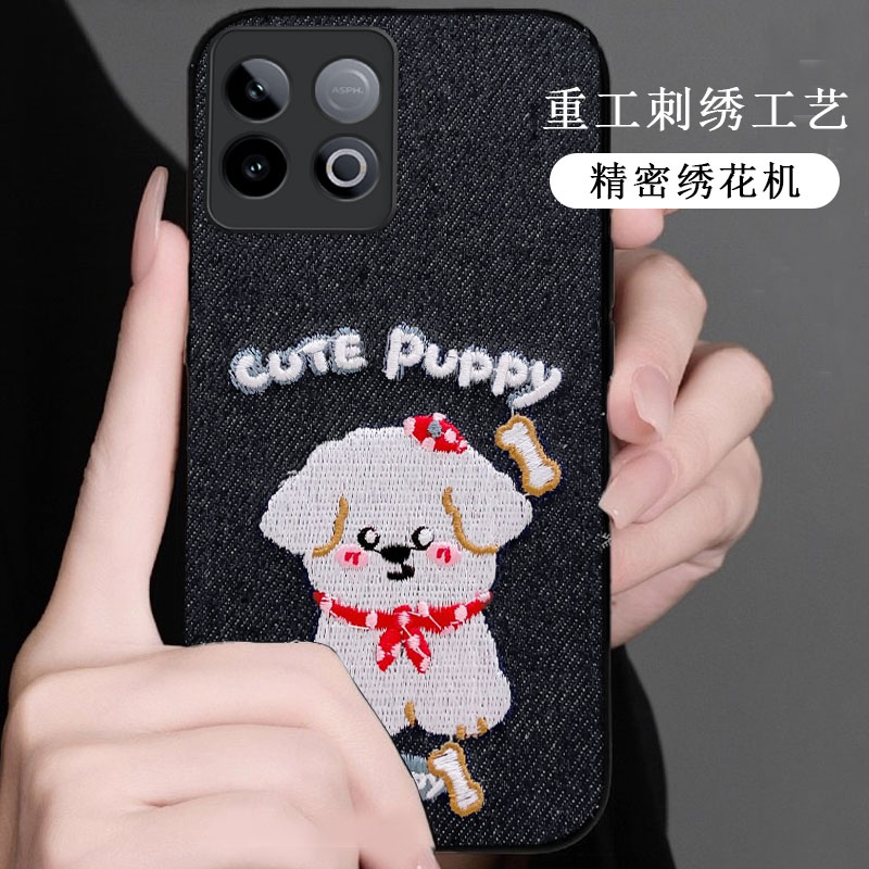 牛仔布艺刺绣，不掉色，不脱丝