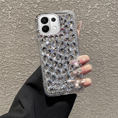 简约高级感水钻适用OPPOk13手机壳女款A3 5G小众A72/2025年A2x防摔k12s网红A53 新品A57 镶钻A3x外壳Ace2全包