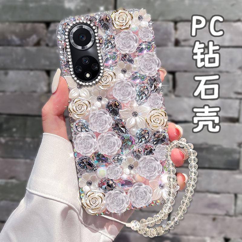 2025春天透明小清新适用华为nova9手机壳高级感荣耀GT全包300Pro女款MATE40PRO+小众100硬壳8SE外壳11Pro