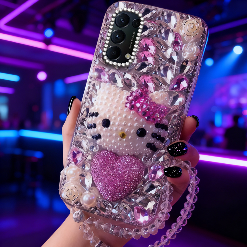 高端奢华镶钻手机壳，不掉钻，不发黄