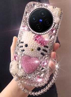 高端满钻镶钻适用vivoX200手机壳新品X200透明Y78+/2025年X30全包Y76s网红7防摔Y3女款8SE外壳X90小众X21S