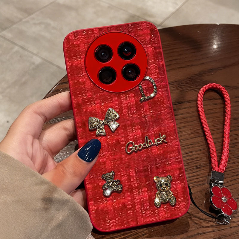 2026红色新年款，名媛针织布艺小香风