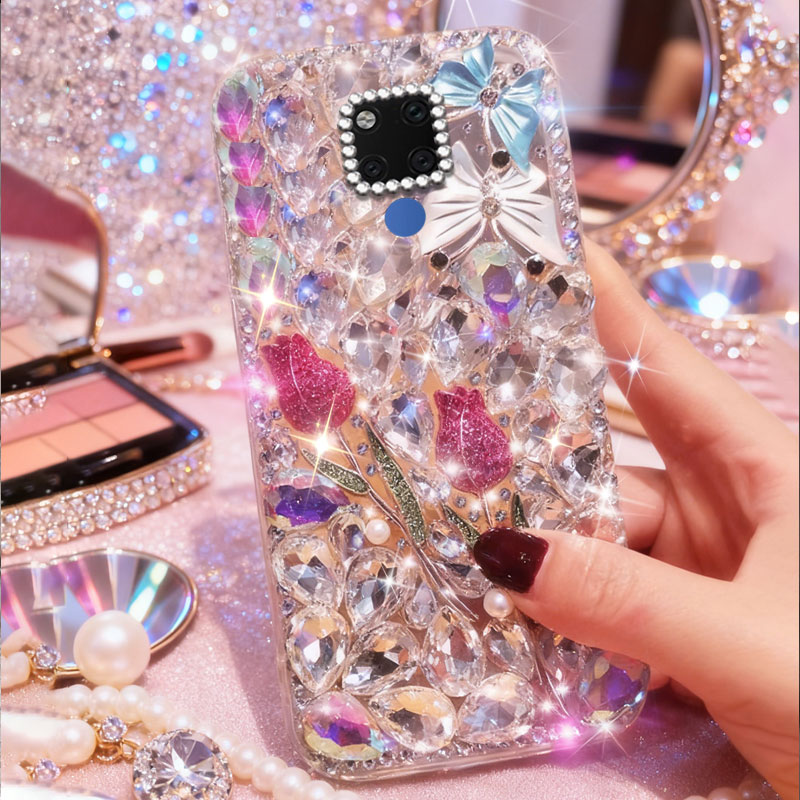 高端奢华镶钻手机壳，不掉钻，不发黄