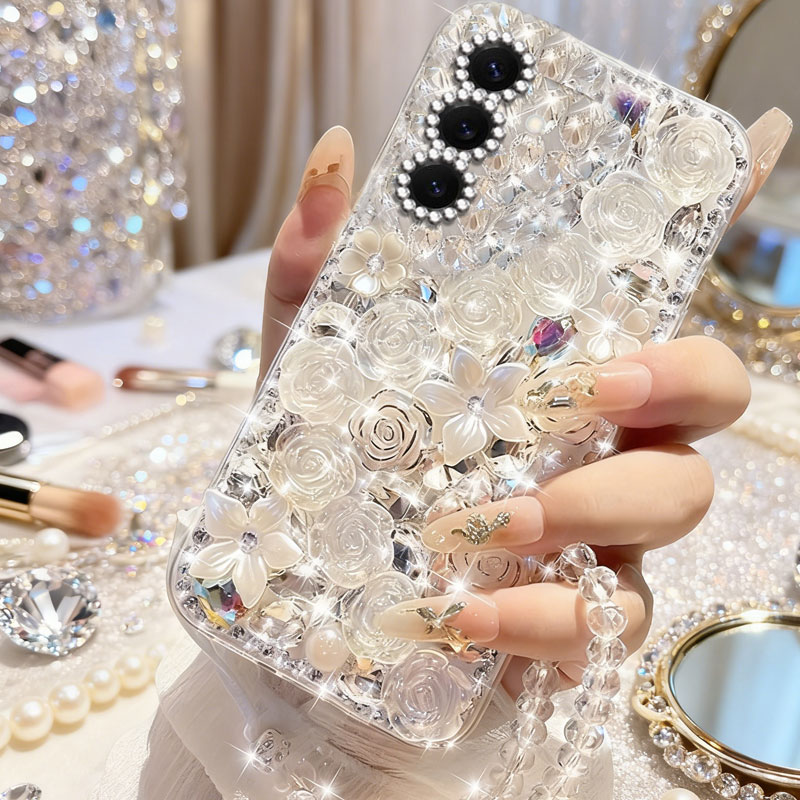 高端奢华镶钻手机壳，不掉钻，不发黄