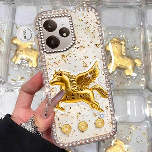 2026马年发财适用realme真我NEO7手机壳春节V30上档次V50防摔11全包GTNeo5se新年款 V70本命年13 11镶钻10女款