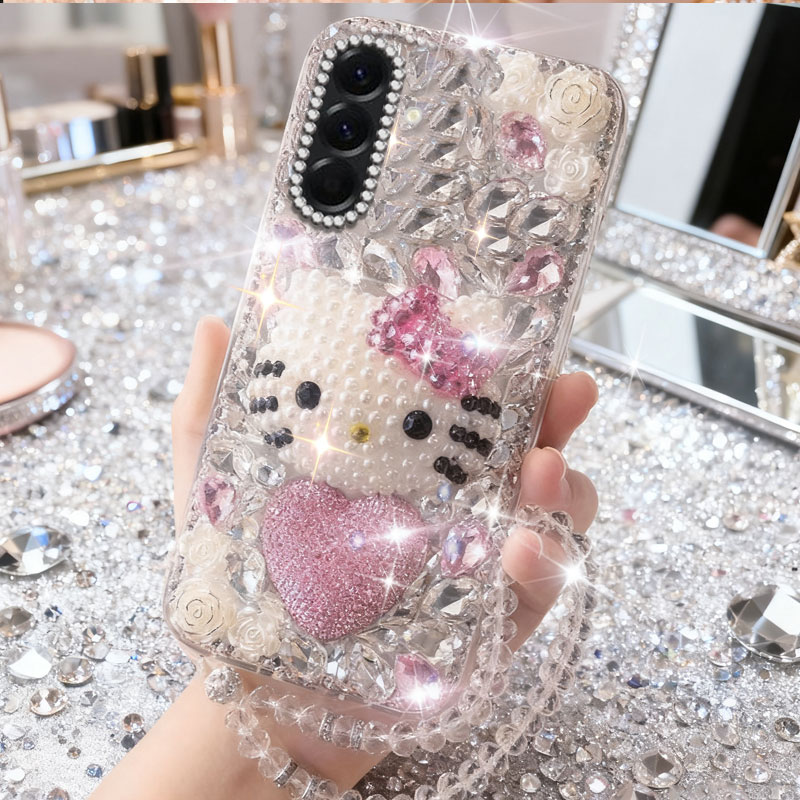 高端奢华镶钻手机壳，不掉钻，不发黄