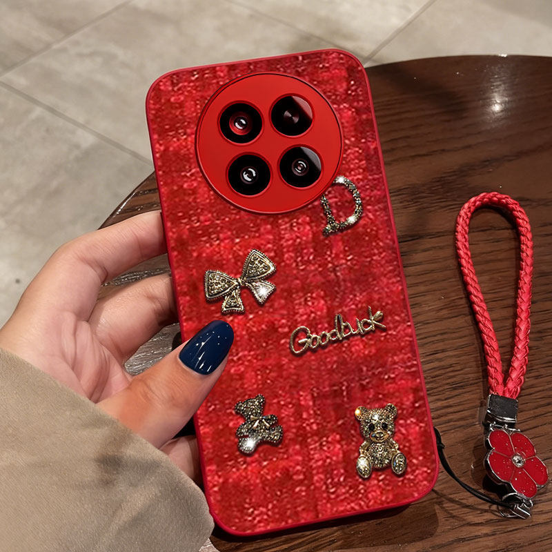 2026红色新年款，名媛针织布艺小香风