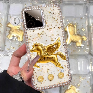 10镶钻GT2情侣 女款 2026马年发财适用realme真我GT7手机壳全包Q3春节GTNeo3高级感Q3i上档次GT5新品 V70网红13