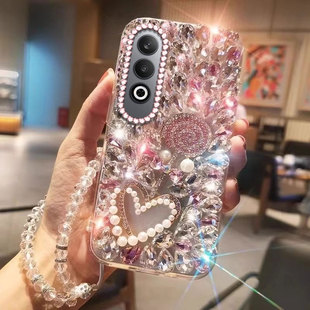 高级水钻奢华镶钻适用OPPOk12手机壳保护套k12s/2025年k9防摔K9S小众K10女款k12x新品Reno5+ 外壳k12plus透明