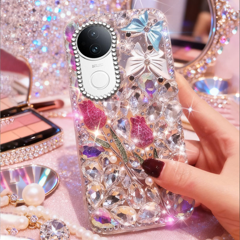高端奢华镶钻手机壳，不掉钻，不发黄