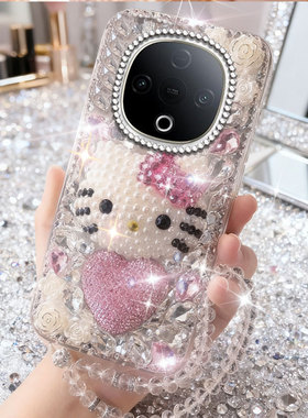 2026春节新年镶钻适用vivoY300手机壳网红Y77e奢华Y35全包Y500满钻y76s女款x23卡通Y33s新品Y78可爱Y55S