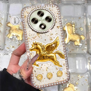 高级感A3镶钻A5x 防摔A6max保护套14过年A1 2026马年发财适用OPPOA3 5G手机壳本命年R15x全包R11s上档次10