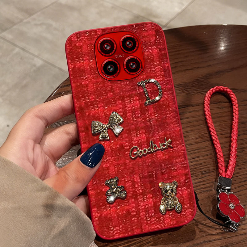 2026红色新年款，名媛针织布艺小香风