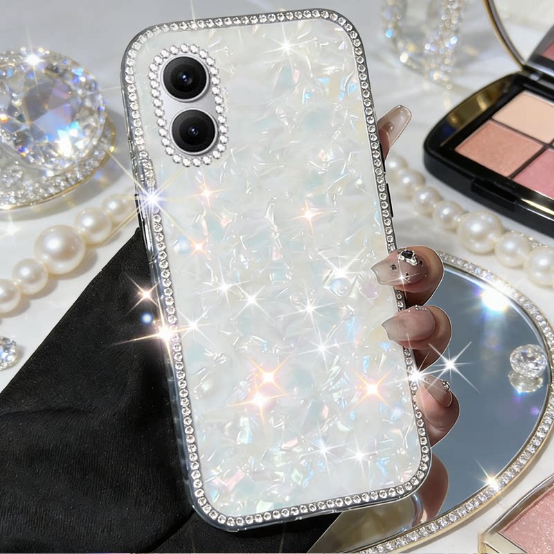 高级镶钻七彩贝壳适用redmi红米turbo4Pro手机壳新款15+全包15小众15R网红11 硅胶15/2026年K50外壳10女款9