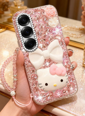 2026卡通镶钻适用三星GalaxyZFold6手机壳新年款S24高级感M20可爱M34 5G可爱M21春节M51女款M31防摔M14 5G