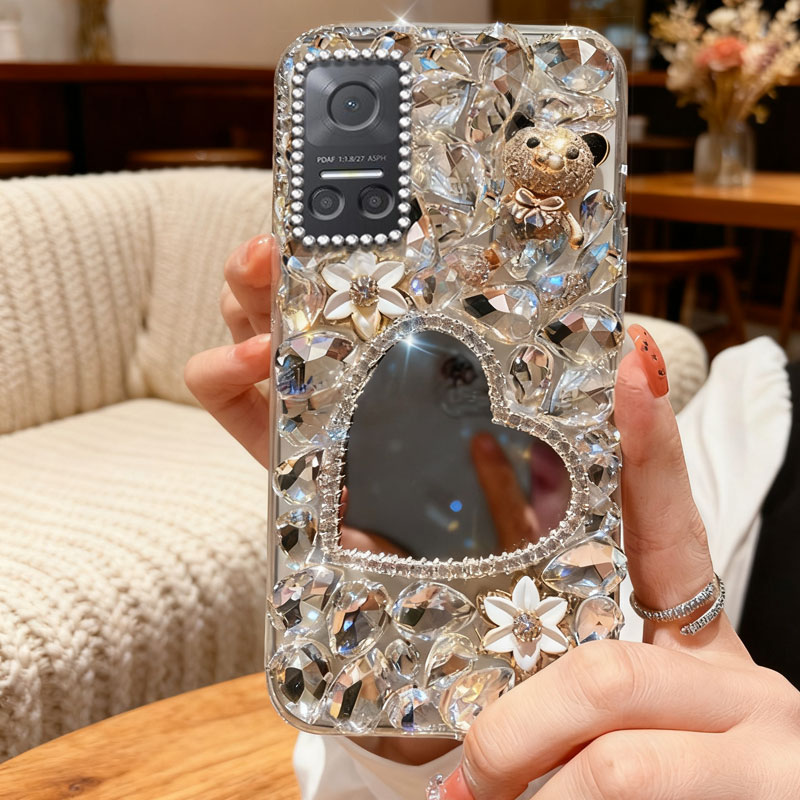 高端奢华镶钻手机壳，不掉钻，不发黄