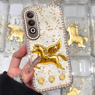 网红k13x镶钻K10活力版 2026马年发财适用OPPOk12手机壳新品 4防摔R15x保护套k13Turbo本命年3春节k7高级感5
