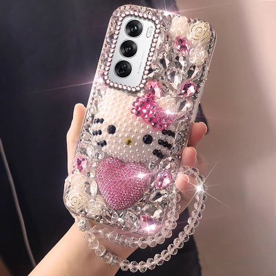 高端满钻镶钻适用OPPOReno12手机壳外壳7透明7se全包13保护套A1活力版女款4防摔A1 5G卡通8+网红8硬壳9小众9+