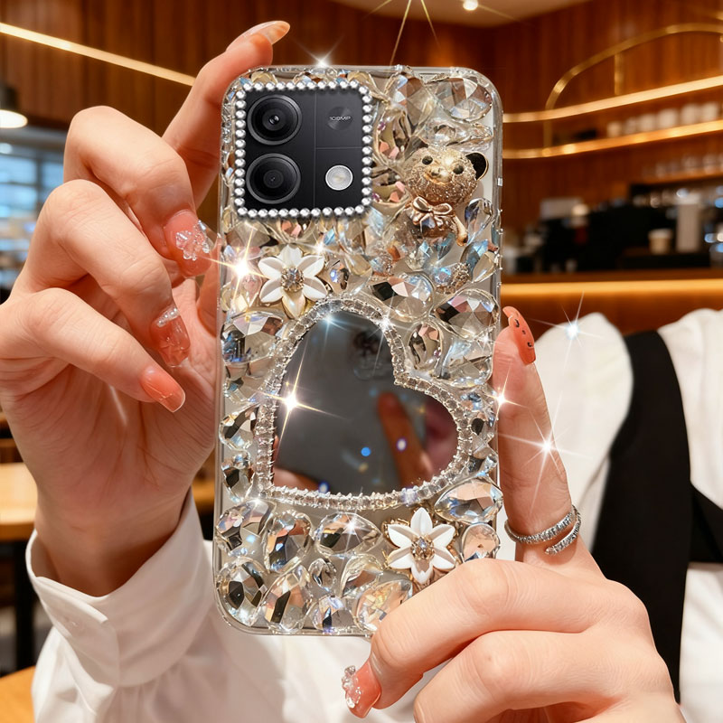 高端奢华镶钻手机壳，不掉钻，不发黄