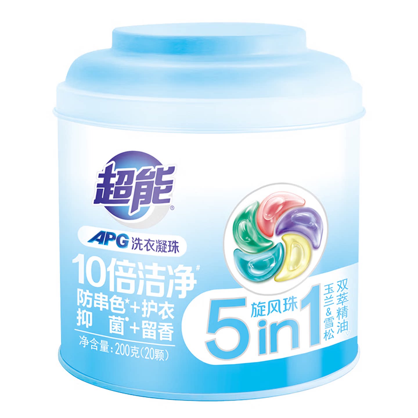 超能APG洗衣凝珠(5腔)N2 200g(20颗)
